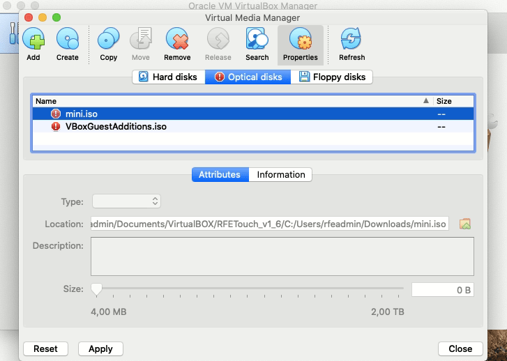 VM Issue iso files